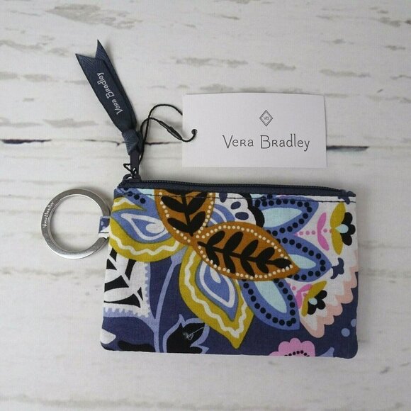 Vera Bradley Zip ID Card Case & Lanyard ID Holder Charmont Meadow 2-PC Floral - Picture 6 of 12